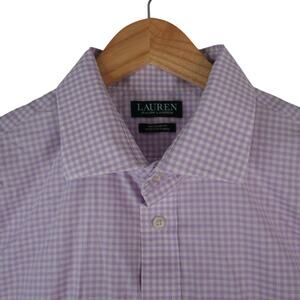 Lauren Ralph Lauren Dress Shirt Mens XL 17 34/35 Stretch Fabric Regular Fit